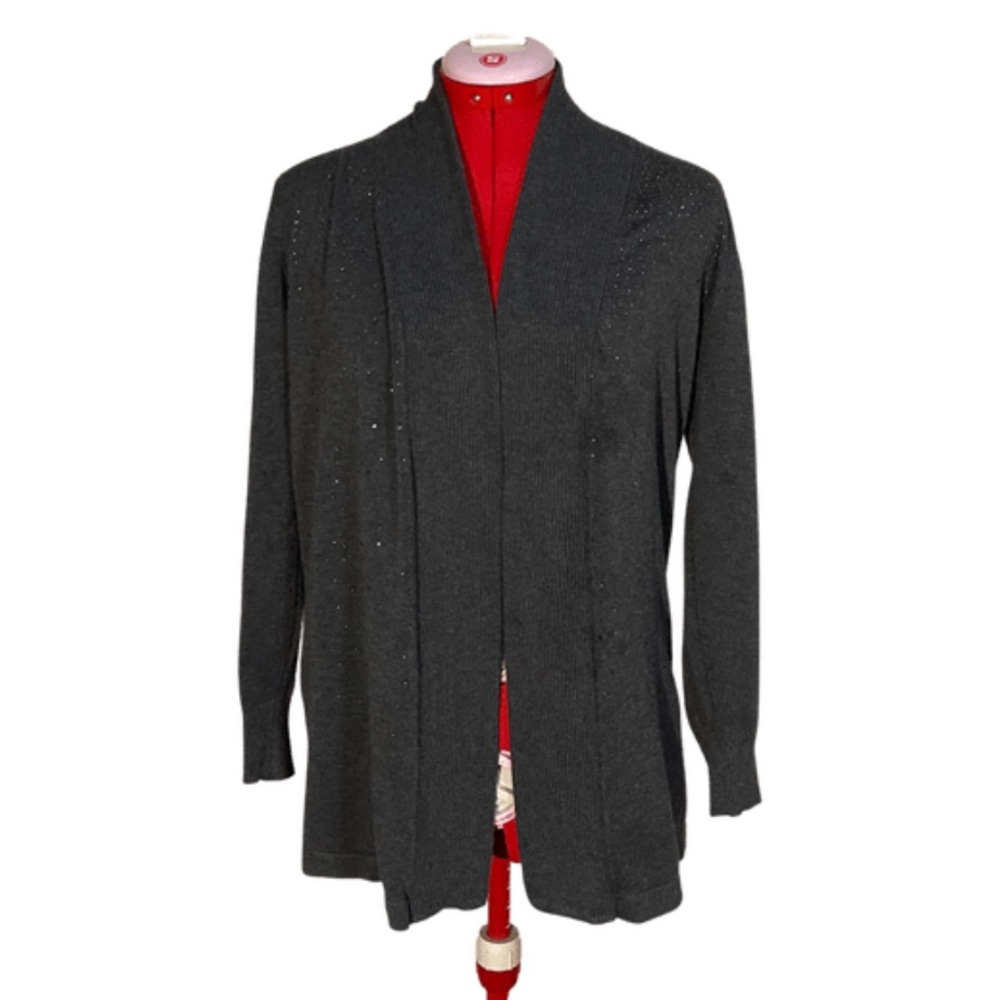 Gray Cardigan With Rhinestones ✨